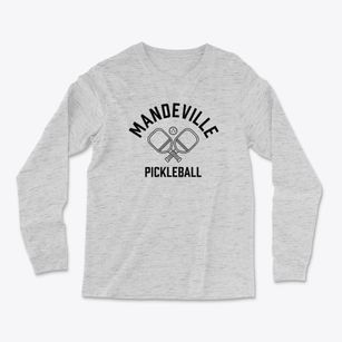 Mandeville Louisiana Pickleball Light Soft Long Sleeve T-Shirt