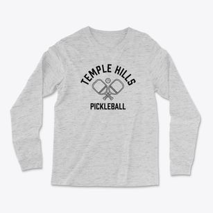 Temple Hills Maryland Pickleball Light Soft Long Sleeve T-Shirt