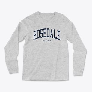 Rosedale Oregon Traditional Light Soft Long Sleeve T-Shirt