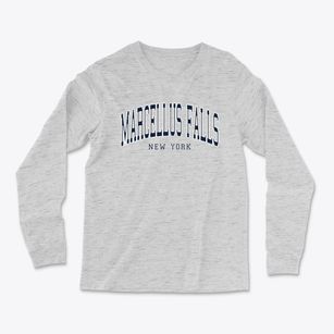 Marcellus Falls New York Traditional Light Soft Long Sleeve T-Shirt