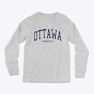 Ottawa Minnesota Traditional Light Soft Long Sleeve T-Shirt