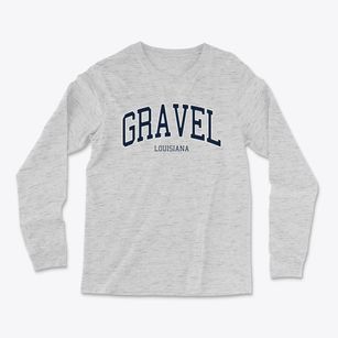 Gravel Louisiana Traditional Light Soft Long Sleeve T-Shirt