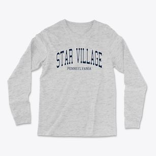 Star Village Pennsylvania Traditional Light Soft Long Sleeve T-Shirt