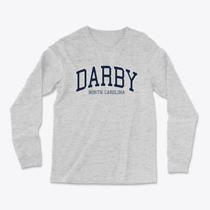 Darby North Carolina Traditional Light Soft Long Sleeve T-Shirt