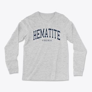 Hematite Virginia Traditional Light Soft Long Sleeve T-Shirt