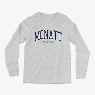 Mcnatt Missouri Traditional Light Soft Long Sleeve T-Shirt