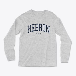 Hebron Iowa Traditional Light Soft Long Sleeve T-Shirt