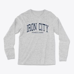 Iron City Pennsylvania Traditional Light Soft Long Sleeve T-Shirt