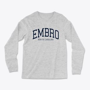 Embro North Carolina Traditional Light Soft Long Sleeve T-Shirt