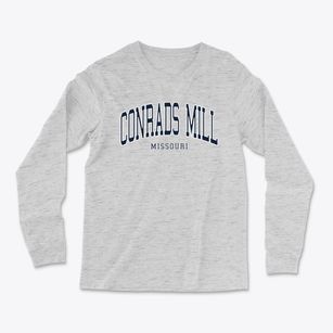 Conrads Mill Missouri Traditional Light Soft Long Sleeve T-Shirt