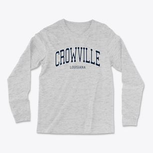 Crowville Louisiana Traditional Light Soft Long Sleeve T-Shirt
