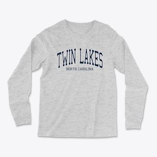 Twin Lakes North Carolina Traditional Light Soft Long Sleeve T-Shirt