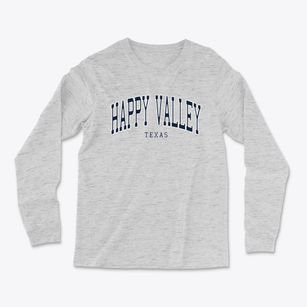 Happy Valley Texas Traditional Light Soft Long Sleeve T-Shirt