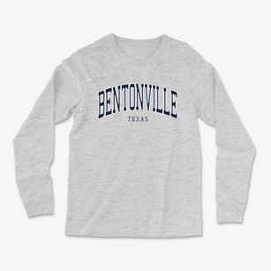 Bentonville Texas Traditional Light Soft Long Sleeve T-Shirt