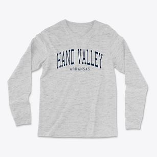 Hand Valley Arkansas Traditional Light Soft Long Sleeve T-Shirt