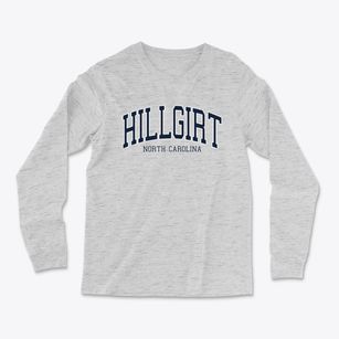 Hillgirt North Carolina Traditional Light Soft Long Sleeve T-Shirt