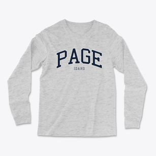 Page Idaho Traditional Light Soft Long Sleeve T-Shirt