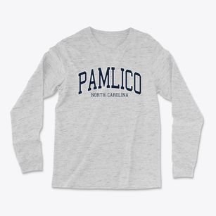 Pamlico North Carolina Traditional Light Soft Long Sleeve T-Shirt