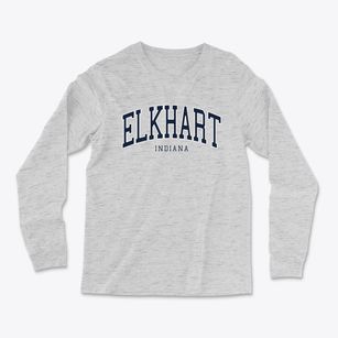 Elkhart Indiana Traditional Light Soft Long Sleeve T-Shirt
