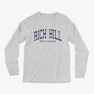 Rich Hill North Carolina Traditional Light Soft Long Sleeve T-Shirt