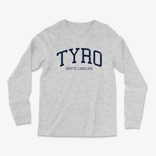 Tyro North Carolina Traditional Light Soft Long Sleeve T-Shirt