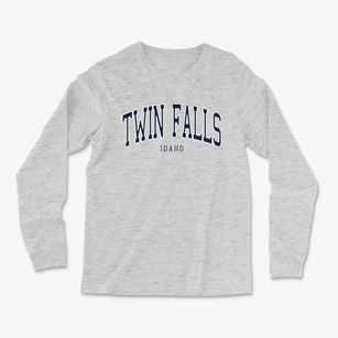 Twin Falls Idaho Traditional Light Soft Long Sleeve T-Shirt