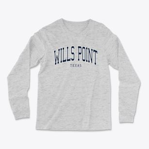 Wills Point Texas Traditional Light Soft Long Sleeve T-Shirt