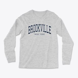 Brookville New York Traditional Light Soft Long Sleeve T-Shirt