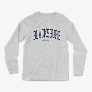 Blacksburg Virginia Traditional Light Soft Long Sleeve T-Shirt
