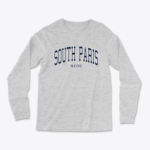 South Paris Maine Traditional Light Soft Long Sleeve T-Shirt