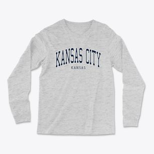 Kansas City Kansas Traditional Light Soft Long Sleeve T-Shirt