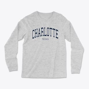 Charlotte Texas Traditional Light Soft Long Sleeve T-Shirt