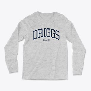 Driggs Idaho Traditional Light Soft Long Sleeve T-Shirt