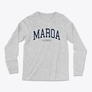 Maroa Illinois Traditional Light Soft Long Sleeve T-Shirt