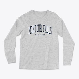 Montour Falls New York Traditional Light Soft Long Sleeve T-Shirt