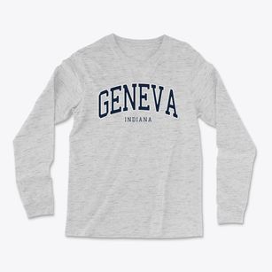 Geneva Indiana Traditional Light Soft Long Sleeve T-Shirt