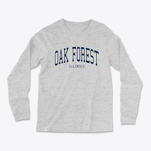 Oak Forest Illinois Traditional Light Soft Long Sleeve T-Shirt