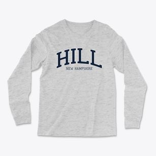 Hill New Hampshire Traditional Light Soft Long Sleeve T-Shirt