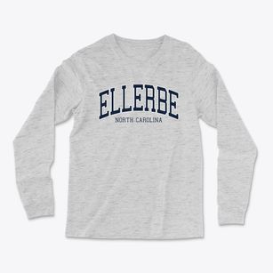 Ellerbe North Carolina Traditional Light Soft Long Sleeve T-Shirt