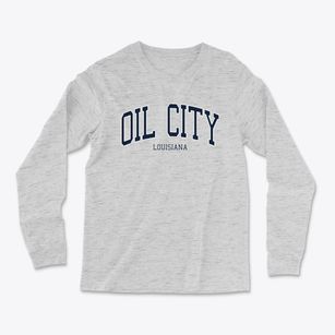 Oil City Louisiana Traditional Light Soft Long Sleeve T-Shirt