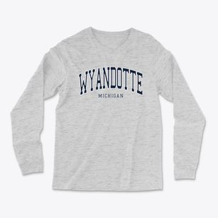 Wyandotte Michigan Traditional Light Soft Long Sleeve T-Shirt
