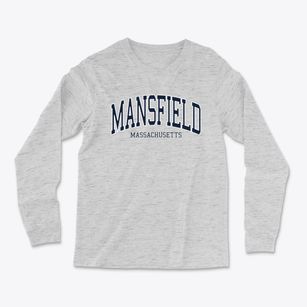Mansfield Massachusetts Traditional Light Soft Long Sleeve T-Shirt
