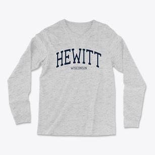 Hewitt Wisconsin Traditional Light Soft Long Sleeve T-Shirt