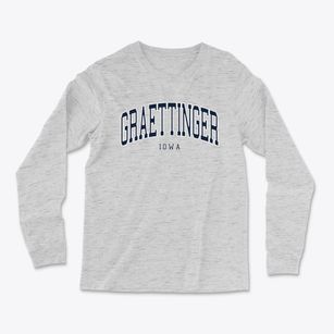 Graettinger Iowa Traditional Light Soft Long Sleeve T-Shirt