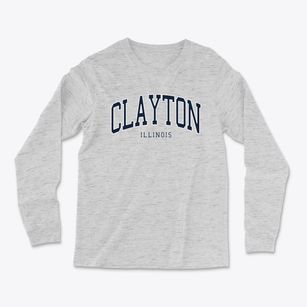 Clayton Illinois Traditional Light Soft Long Sleeve T-Shirt