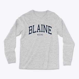 Blaine Maine Traditional Light Soft Long Sleeve T-Shirt