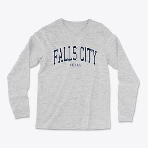 Falls City Texas Traditional Light Soft Long Sleeve T-Shirt