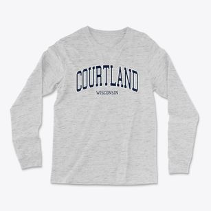 Courtland Wisconsin Traditional Light Soft Long Sleeve T-Shirt