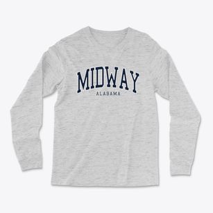 Midway Alabama Traditional Light Soft Long Sleeve T-Shirt