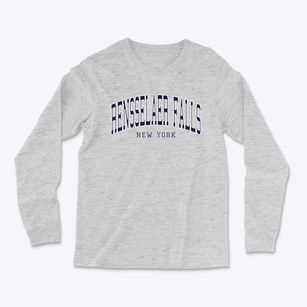Rensselaer Falls New York Traditional Light Soft Long Sleeve T-Shirt